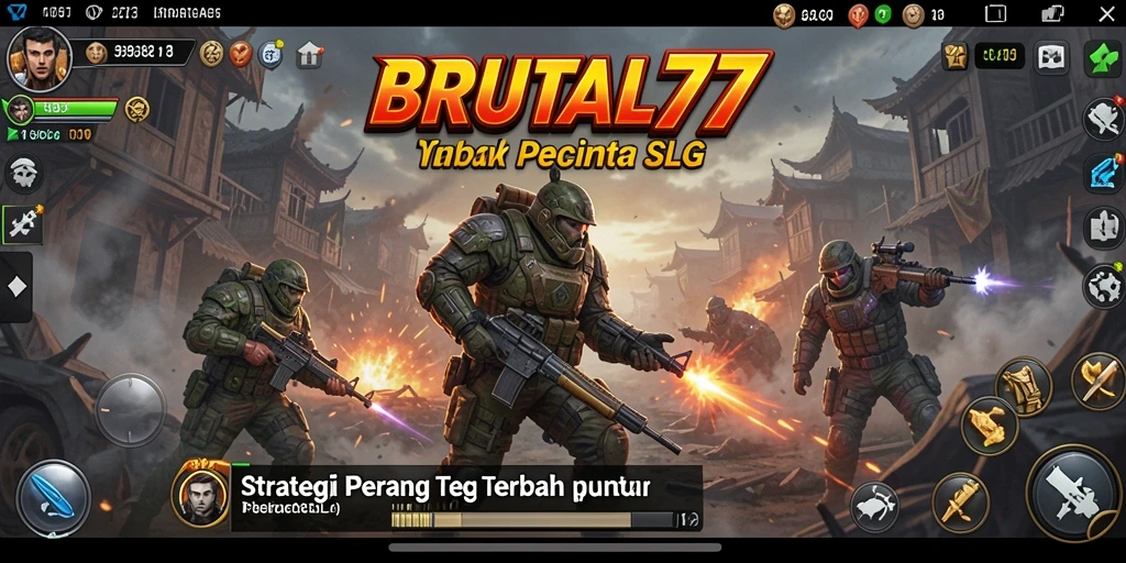 Tampilan menarik gameplay SLG di BRUTAL77