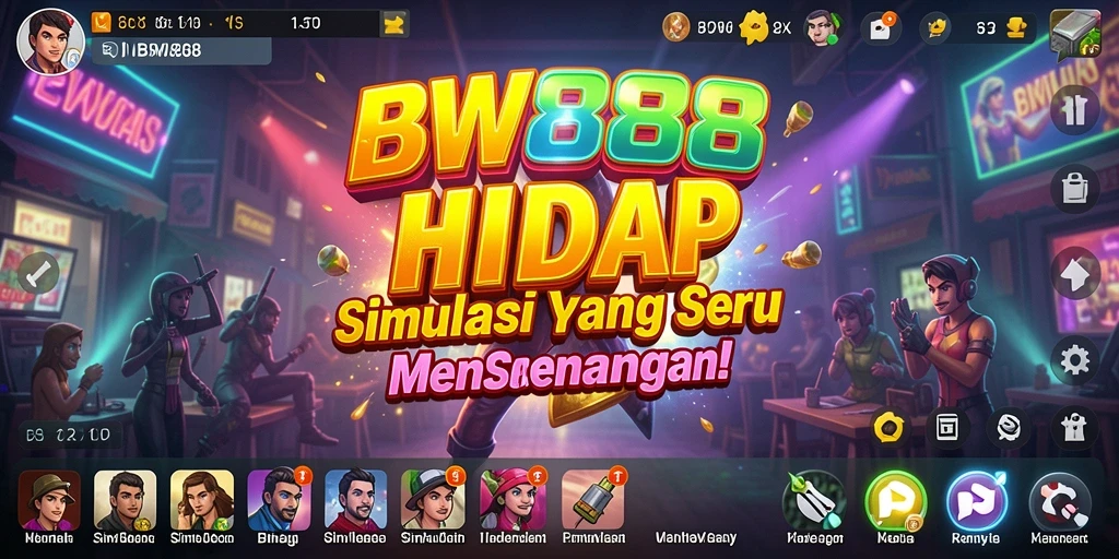 Tangkapan layar gameplay BW888 menampilkan aktivitas simulasi yang seru.