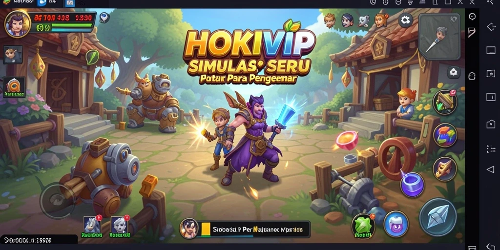 Tampilan gameplay HOKIVIP dengan grafik menarik dan interaksi gameplay.