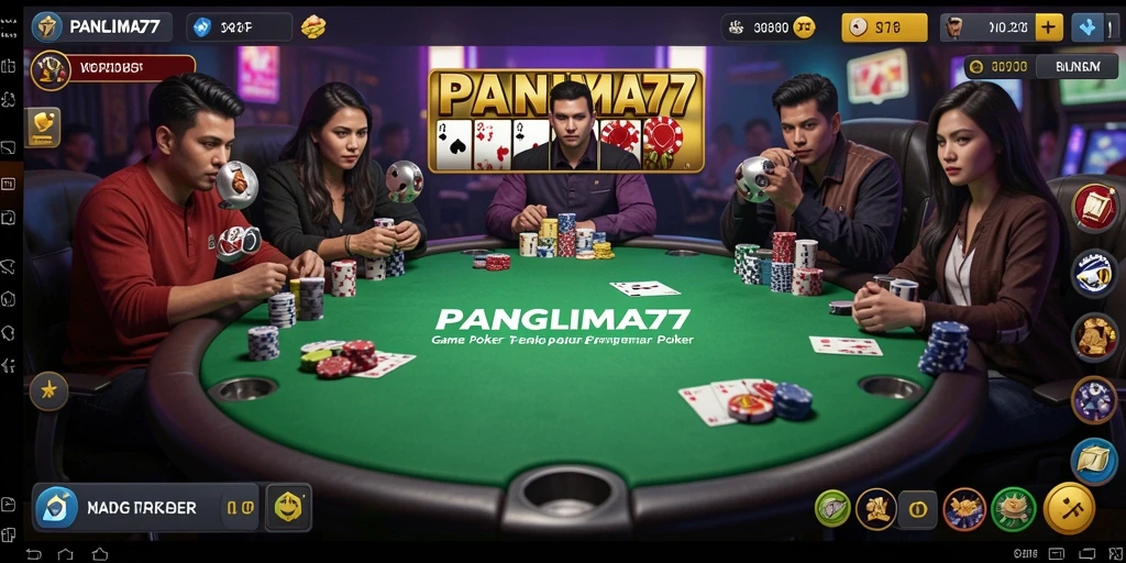 Screenshot PANGLIMA77 menampilkan suasana permainan poker yang menarik.