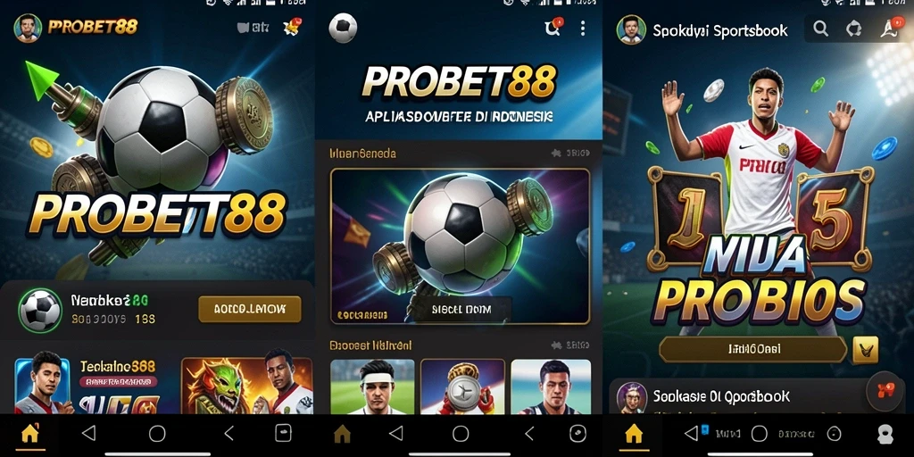 Tampilan utama PROBET88 dengan berbagai opsi taruhan olahraga.