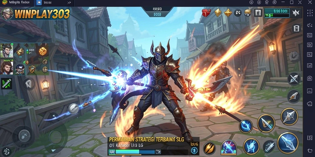 Screenshot gameplay WINPLAY303 menampilkan pertempuran mendebarkan dalam permainan SLG.